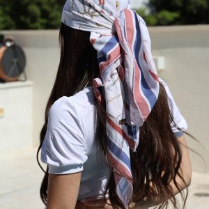 מטפחת ראש דגם "ים"