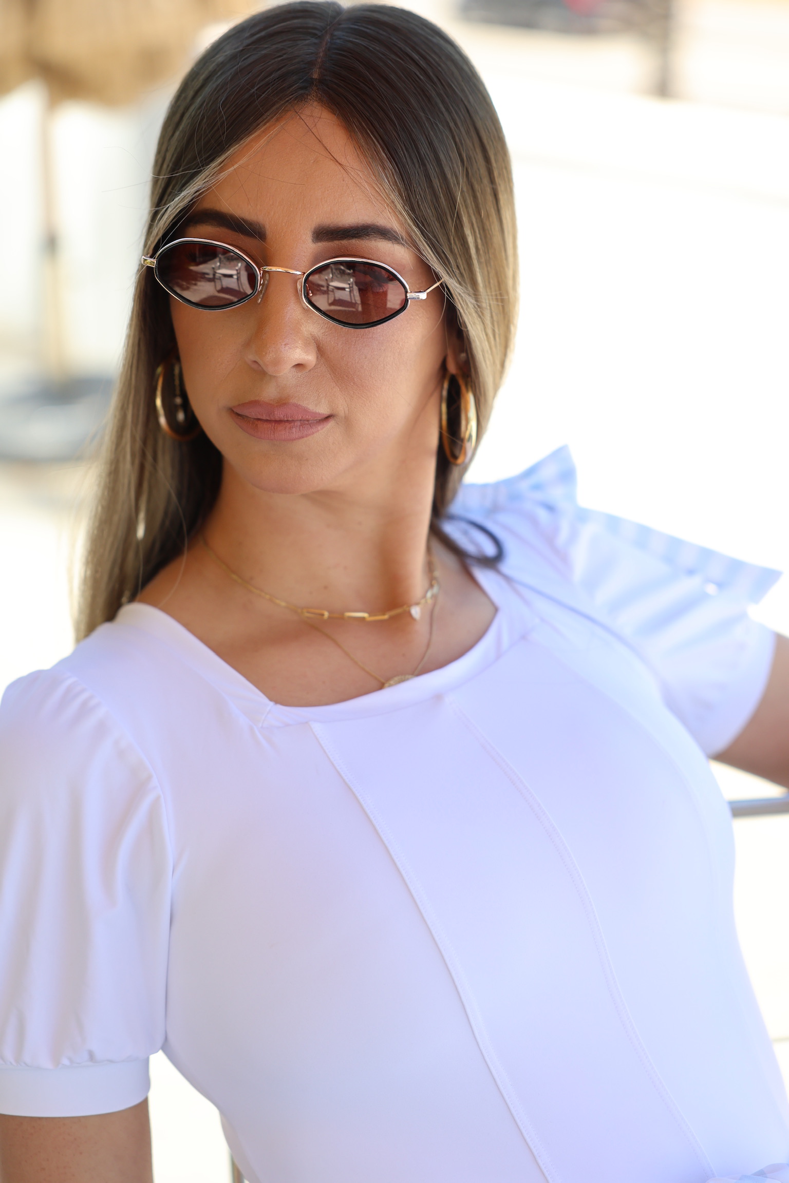 בגד גוף שרוול קצר עם פפיון